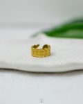 gold leafs free size ring