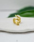 gold snake free size ring