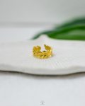 gold leaf free size ring