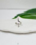 silver free size ring