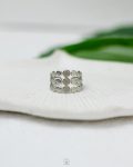 silver points free size ring