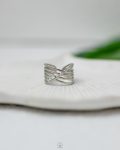 silver free size ring