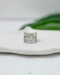 silver layers free size ring