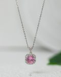 pink heart neckless