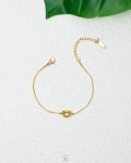 gold tie bracelet