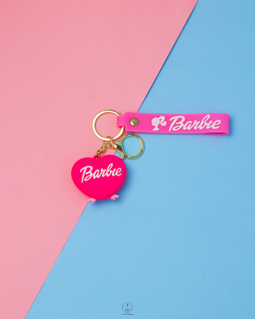 1746031463_X0042.jpg hot PINK Barbie heart rabber keychain