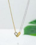 mix silver & gold tiffany necklace