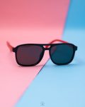 black & red sun glasses