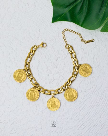 Egyptian pound gold bracelet