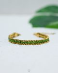 green tinnes gold bracelet