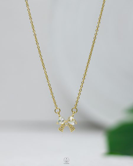 gold strus tie neckalce