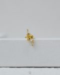 gold flower piercing