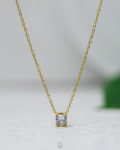 crystal gold diamond necklace