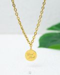 good luck coin gold neckless