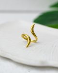 basic gold free size ring