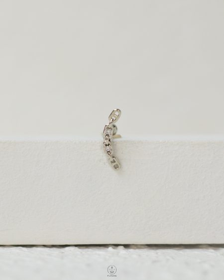 silver shain strus piercing