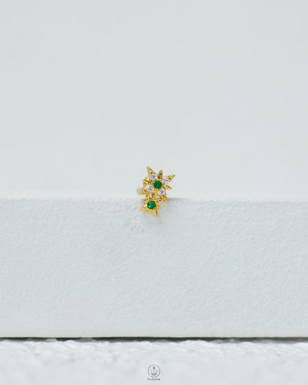 gold strus stars piecring