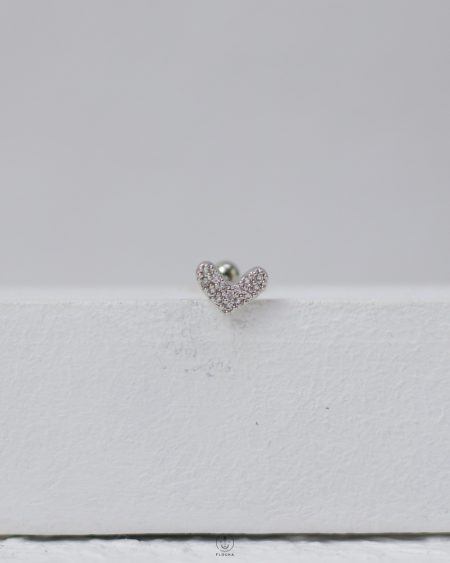 strus silver heart piercing