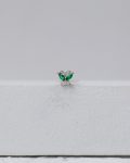 green silver butterfly piercing