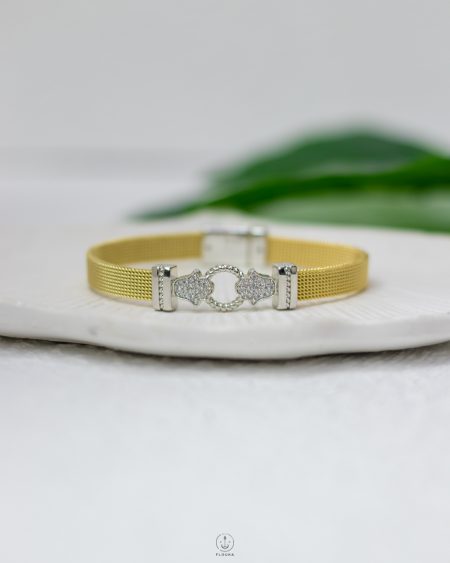 Luxury pandora palm straus gold bracelet