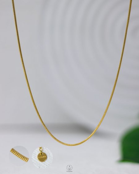 1.5mm flouka single layer rat tail neckalce