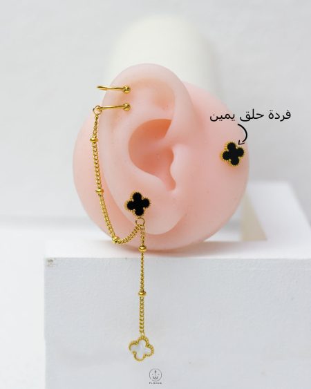 black & white van cleef set earrings