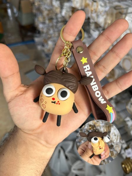 Crazy eye pump keychain