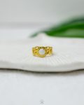 bulgari white rasin gold ring