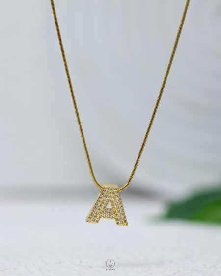 straus letter A necklace