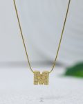 straus letter m necklace