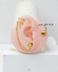 golden heart set earrings