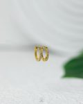 gold straus earings set