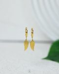gold angel wing earings