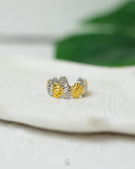 free size mix seashell ring