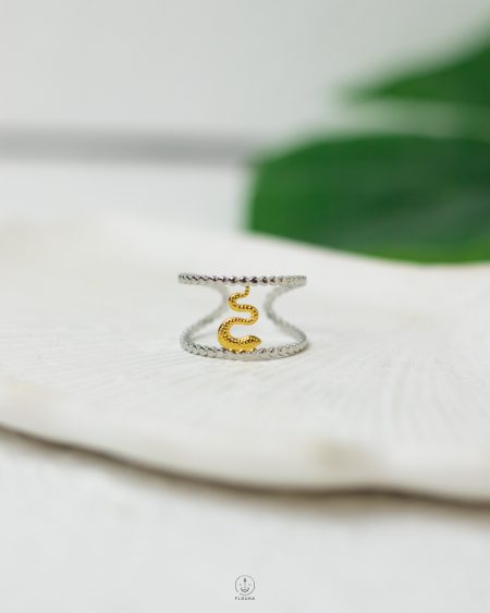 free size double layer ring
