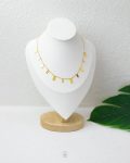 multi cuboid gold necklace