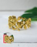 free size many flowers gold bracelet