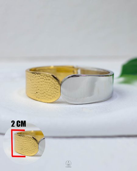 mix silve & gold chanky mount bangel