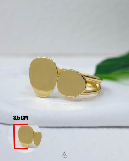 easy open gold chanky bangel