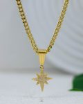 gold spacestar necklace