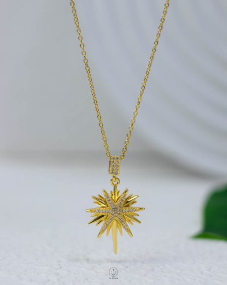 gold spacestar necklace
