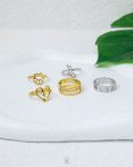 shein set gold and silver rings