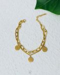 doubel layer gold versace bracelet