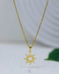 gold sun necklace