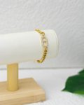 WHITE STRUES CD GOLD CHINE BRACELET