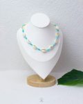 free size summer Baby Blue seashell necklace