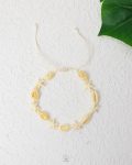 free size summer Beige seashell and tiny stars anklet