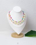 summer colorful seashell necklace