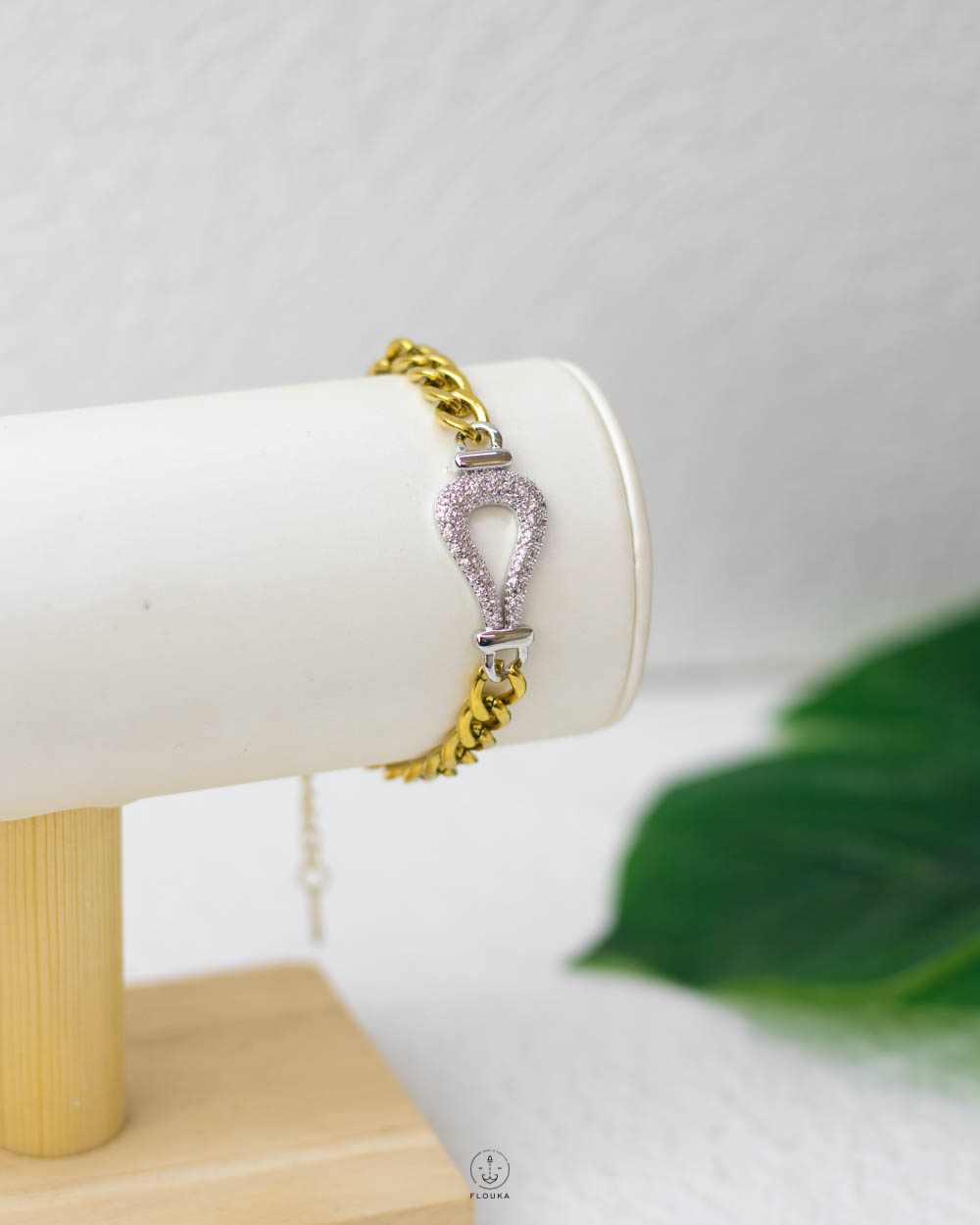 1752624705_B0870.jpg MIX SILVER & GOLD BELT CHINE BRACELET