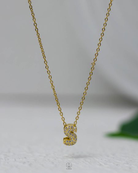 litter S gold strus necklace